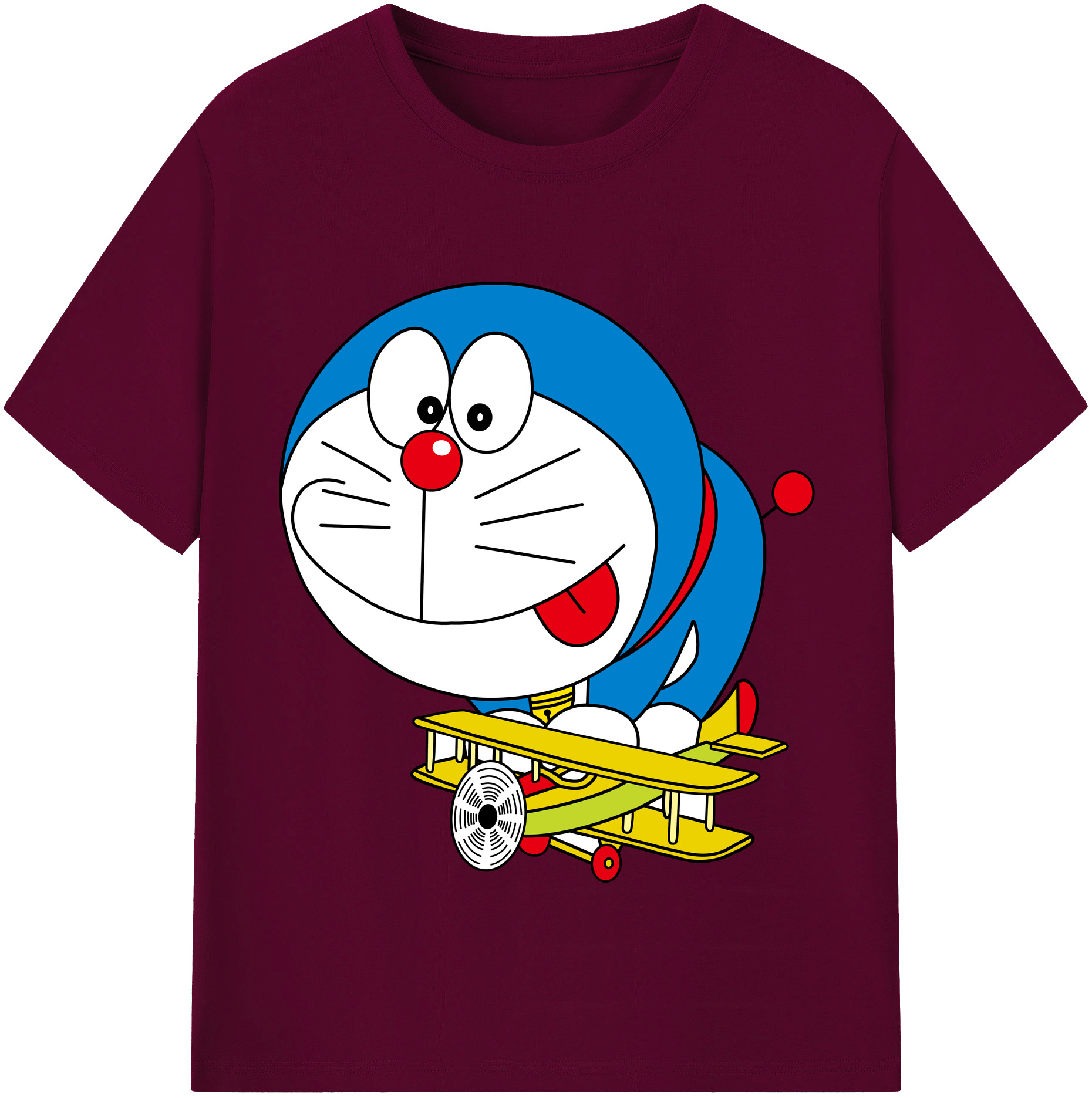 （画像用） ドラえもん Doraemon レディースカジュアルプリントTシャツ（綿100％）